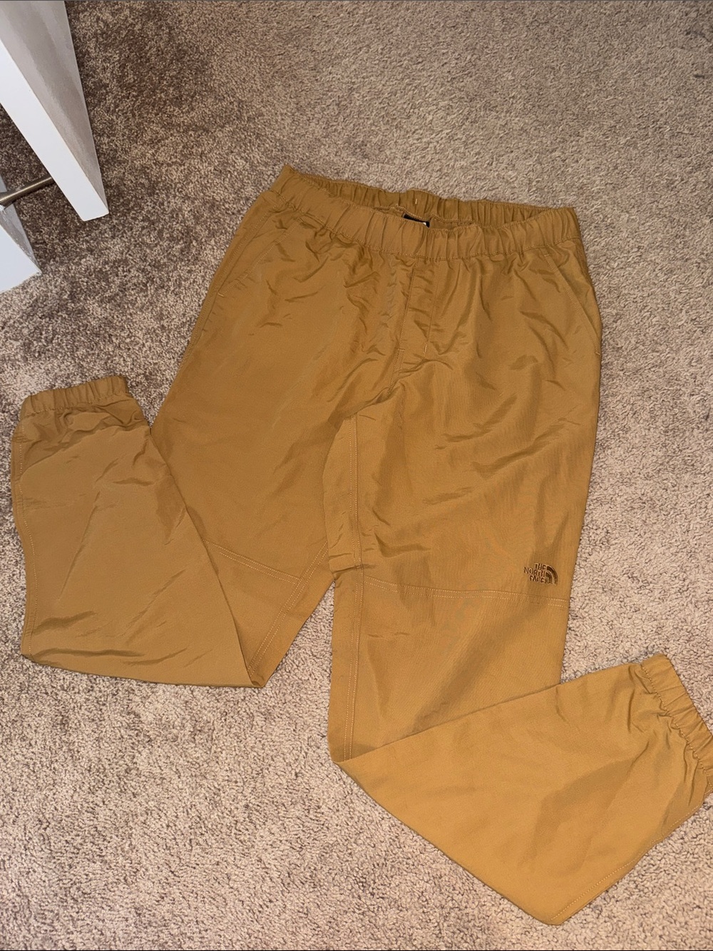 The North Face womens Mustard/Tan Elastic Cuff Joggers